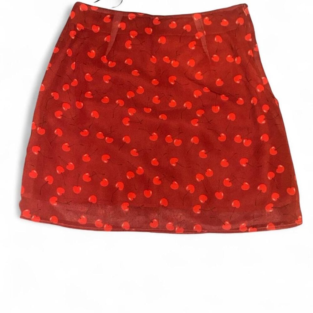 Cider Women's Red and Orange Skirt